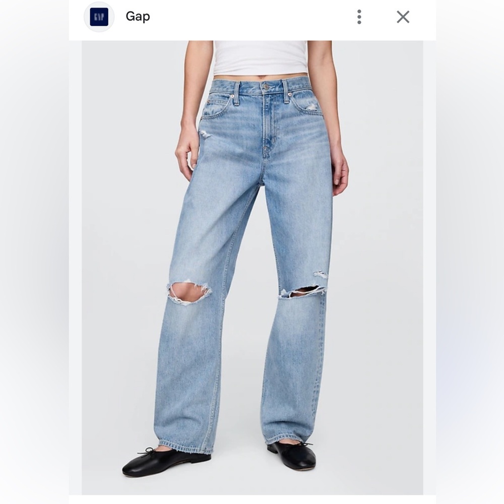 GAP High Rise Barrel Jeans
